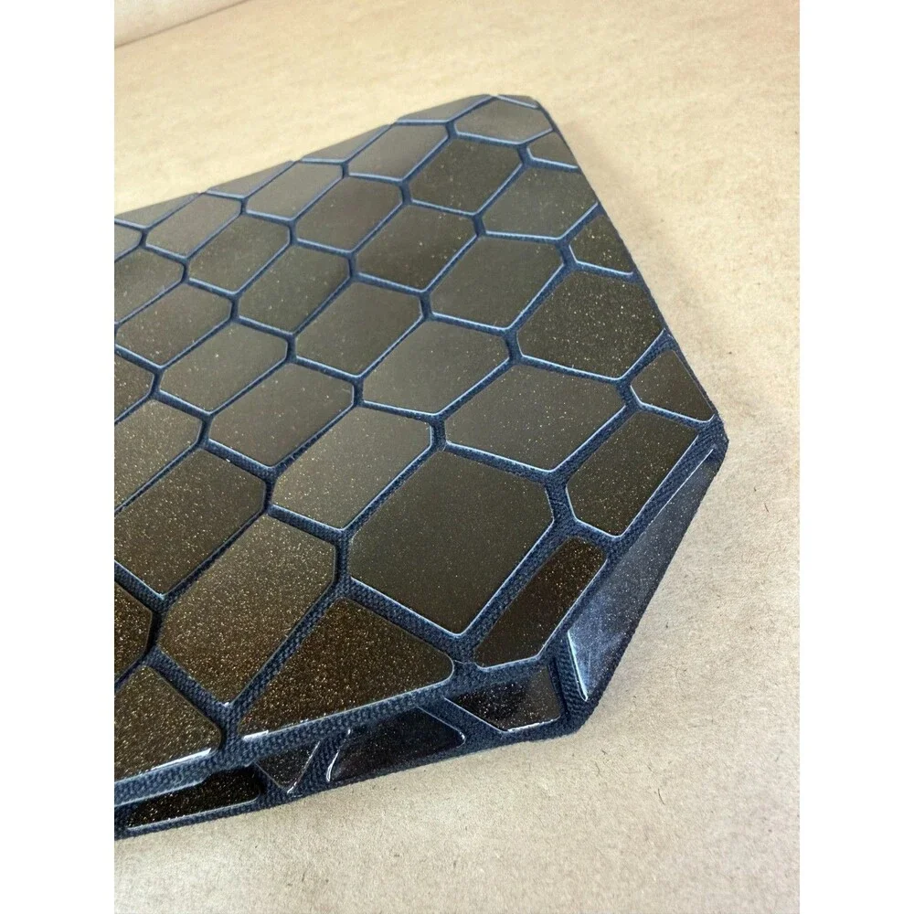 Emilio Pepe Italy Black Geometric Mosaic Clutch Purse Mod Cocktail Evening Retro